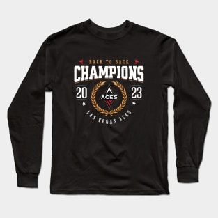 Las Vegas Aces WNBA Back to Back Champions 2023 Long Sleeve T-Shirt